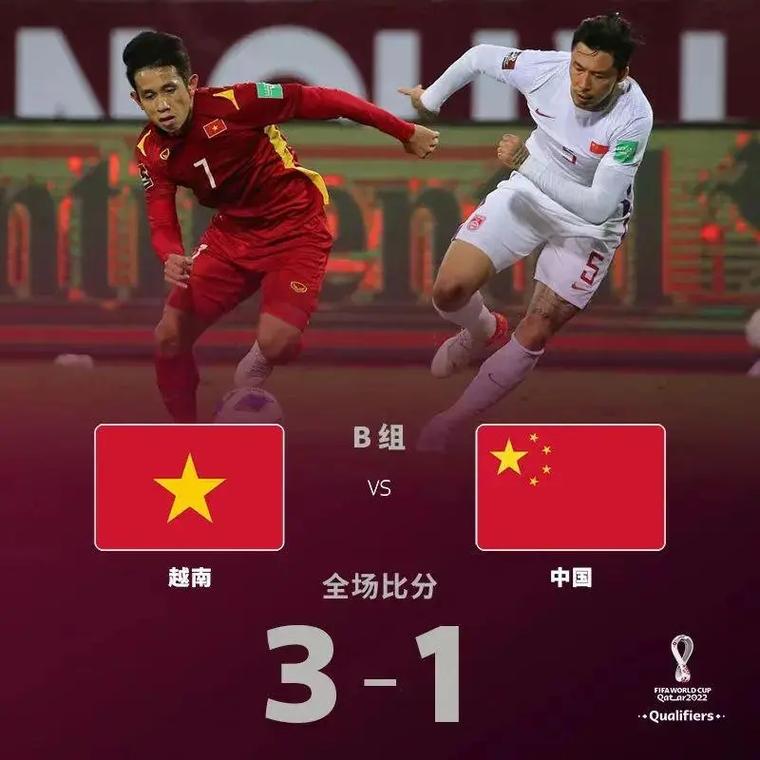 中国vs越南历史战绩足球