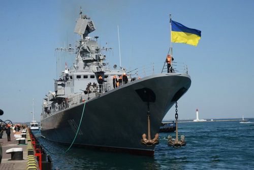乌克兰军舰vs中国军舰